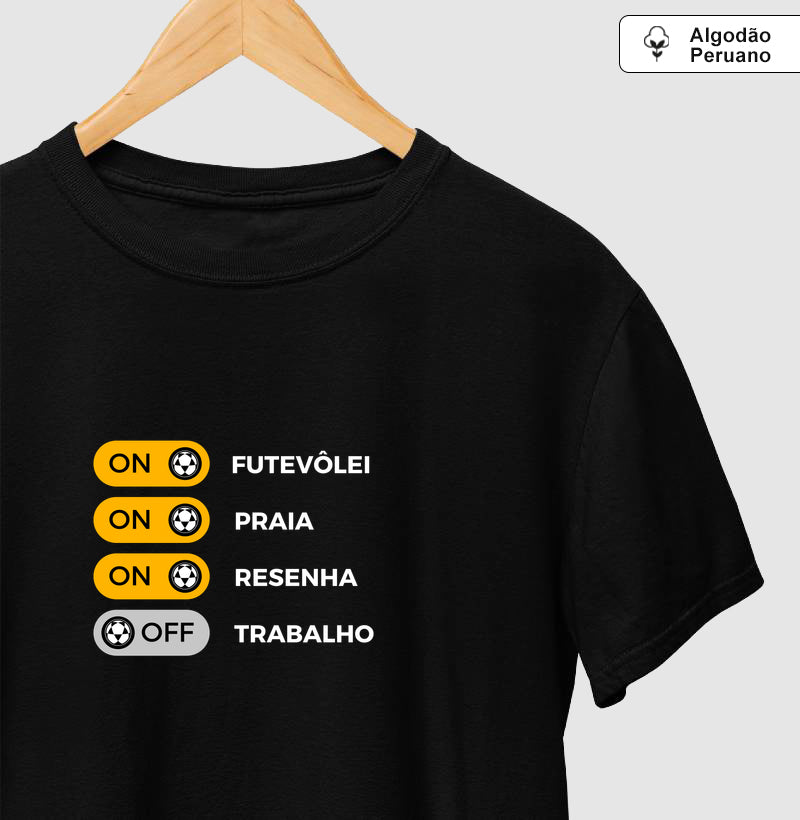 Camiseta Trabalho OFF Futevôlei Algodão Peruano