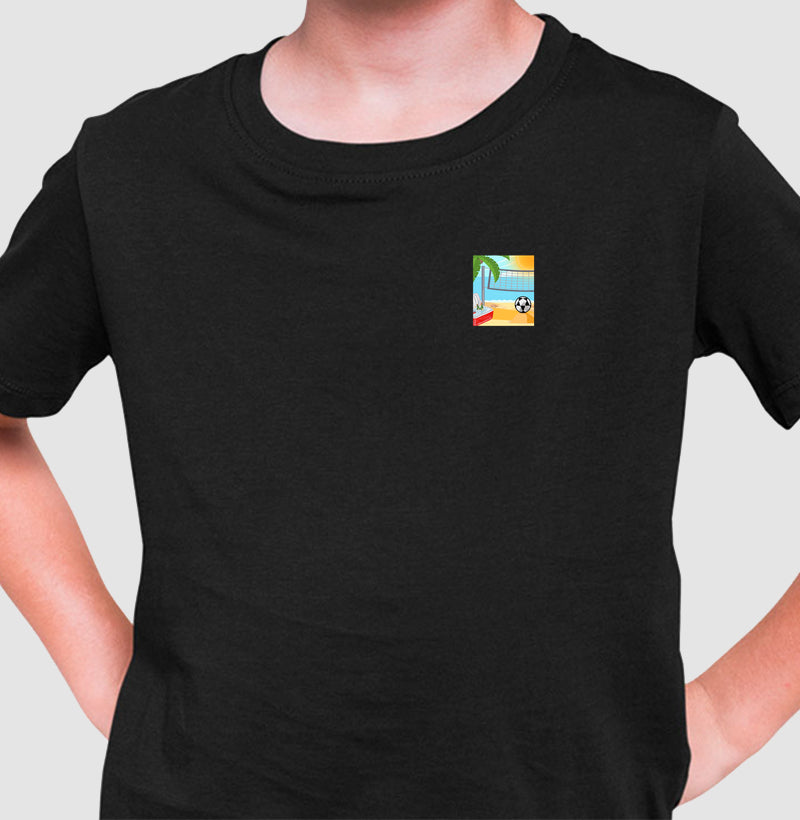 Camiseta Infantil Desenho de Futevôlei