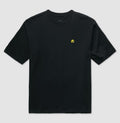 Camiseta Oversized Bola de Futevôlei Amarela Desenho