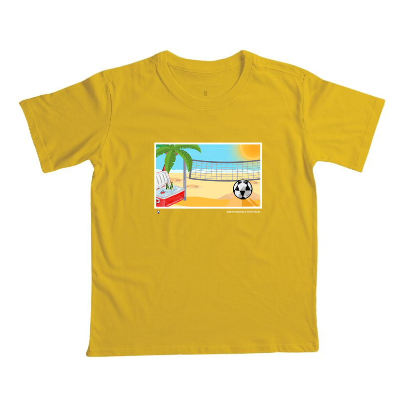 Camiseta Infantil Desenho de Futevôlei