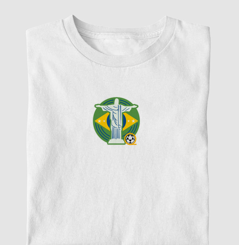 Camiseta Cristo Verde e Amarelo Futevôlei