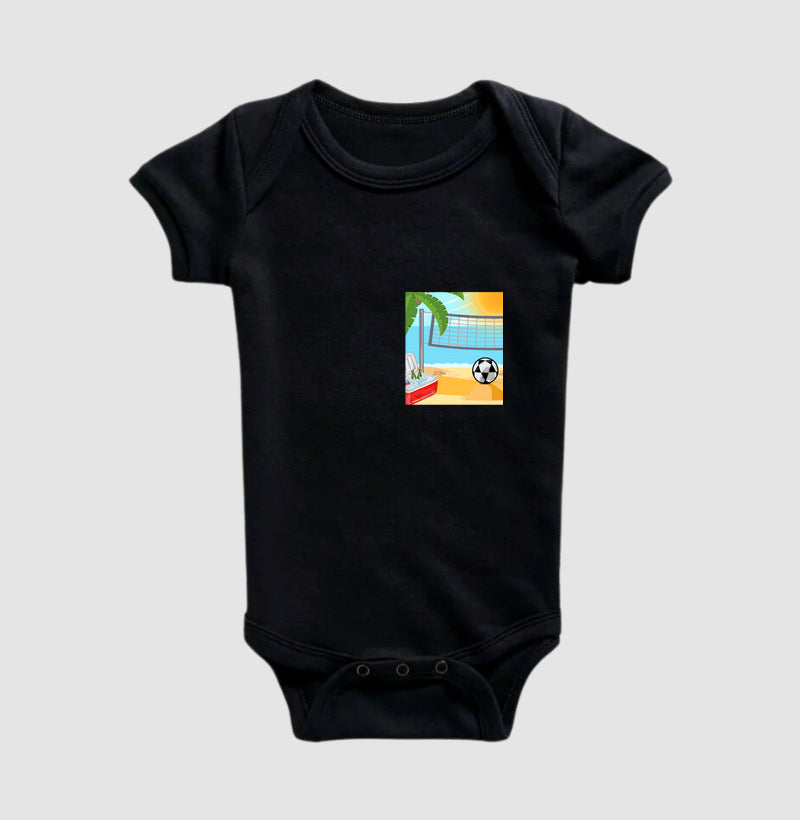 Body Infantil Desenho de Futevôlei