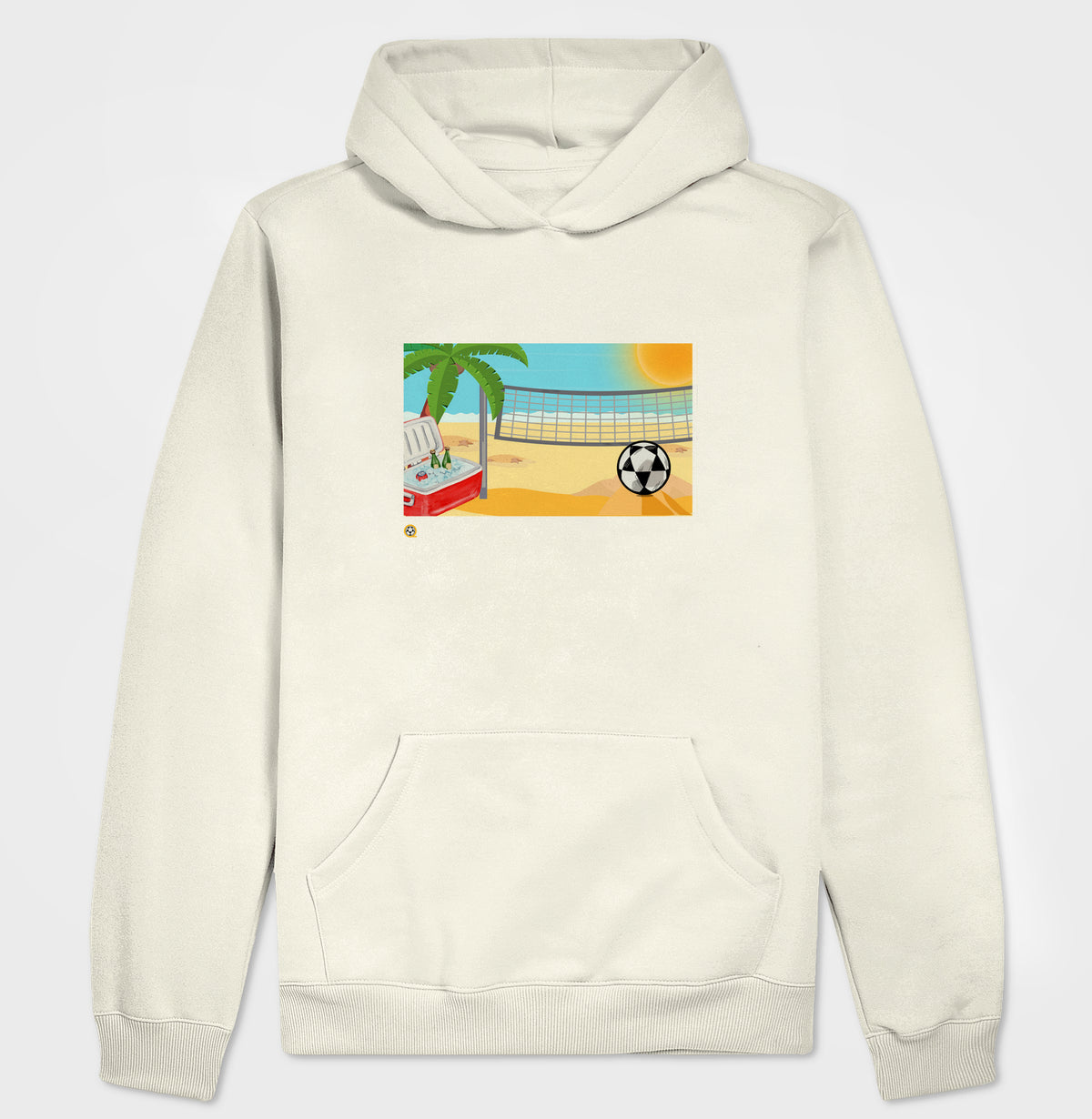 Hoodie Moletom Desenho de Futevôlei