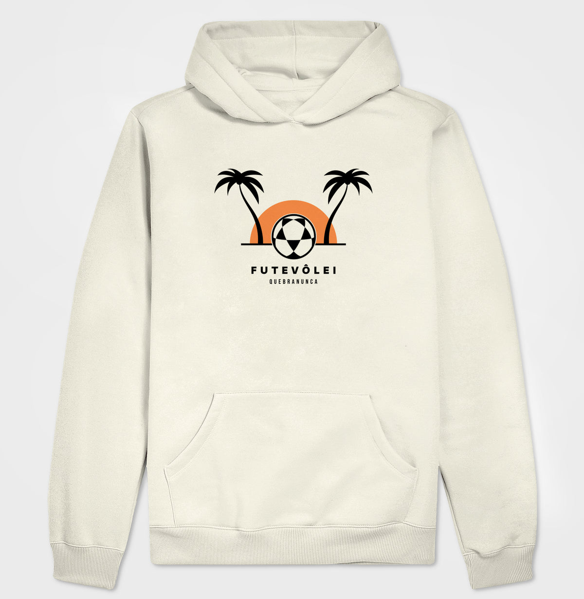 Hoodie Moletom Coqueiros, Sol e Futevôlei