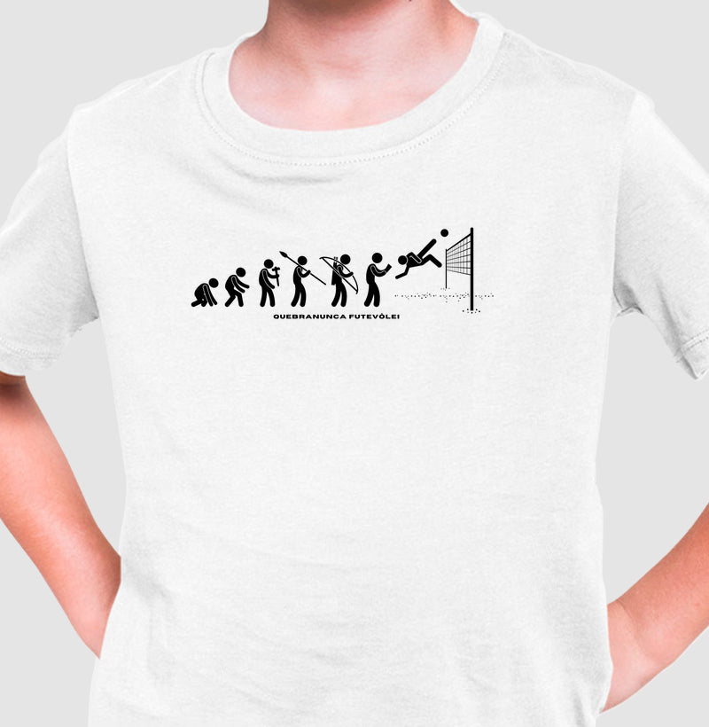 Camiseta Infantil Evolução do Futevôlei