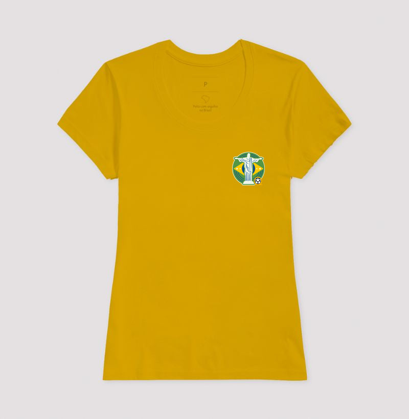 Camiseta Cristo Verde e Amarelo Futevôlei