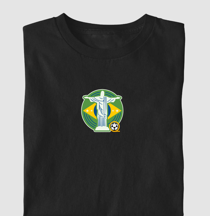 Camiseta Cristo Verde e Amarelo Futevôlei