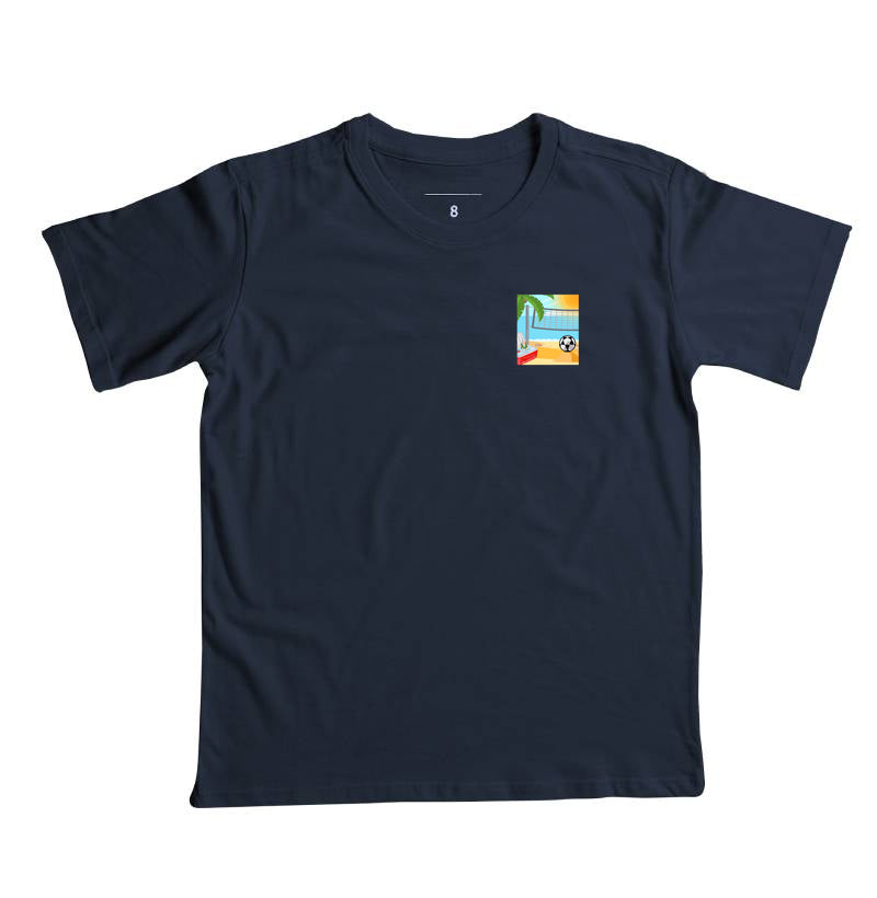 Camiseta Infantil Desenho Futevôlei