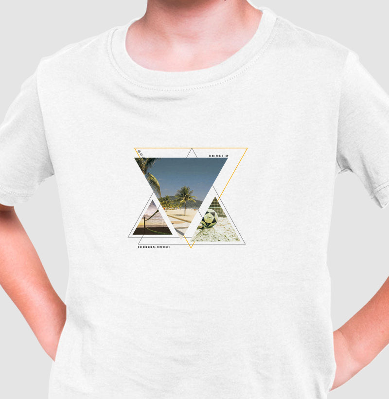 Camiseta Infantil Triângulo do Futevôlei