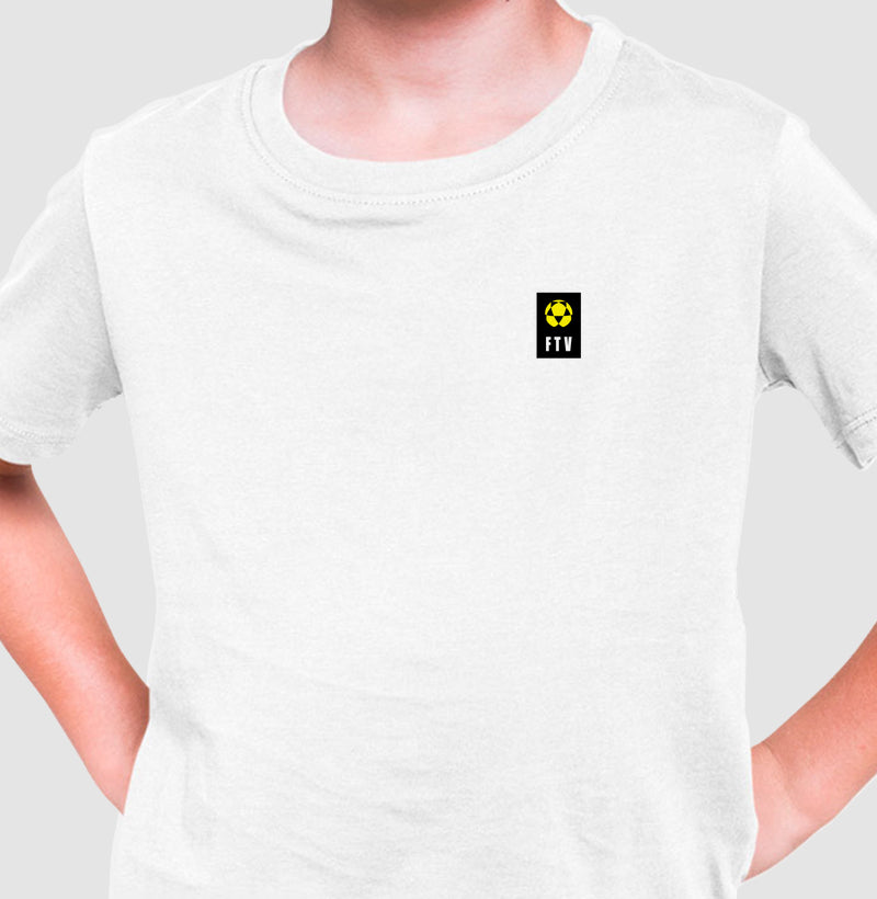 Camiseta Infantil Sinal FTV Lado Esquerdo Futevôlei