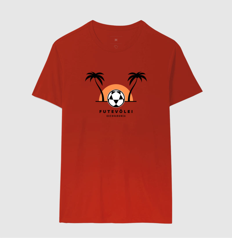 Camiseta Coqueiros, Sol e Futevôlei