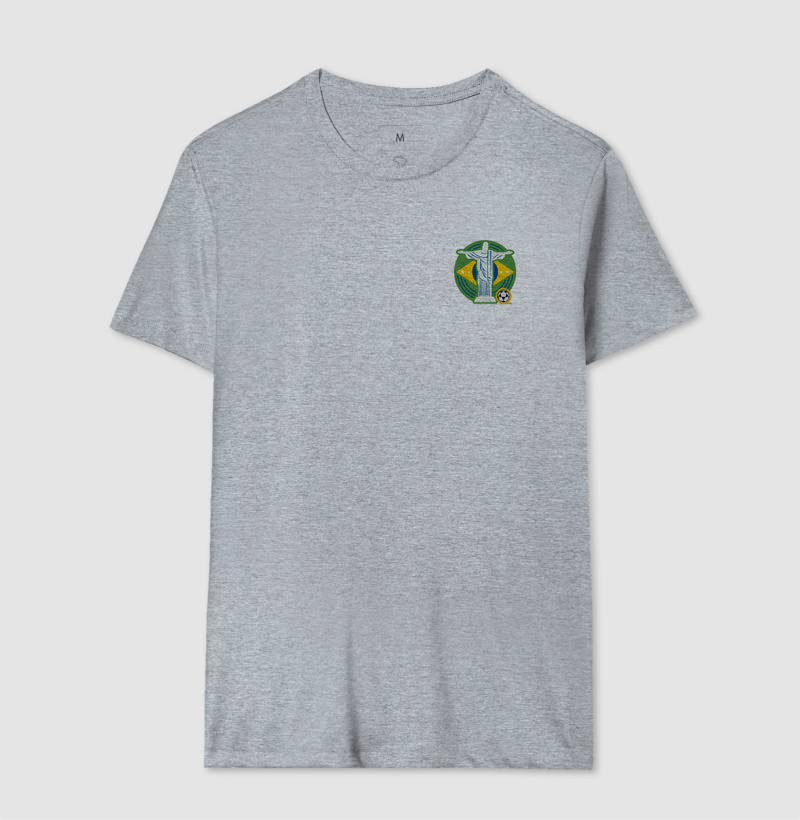 Camiseta Cristo Verde e Amarelo Futevôlei