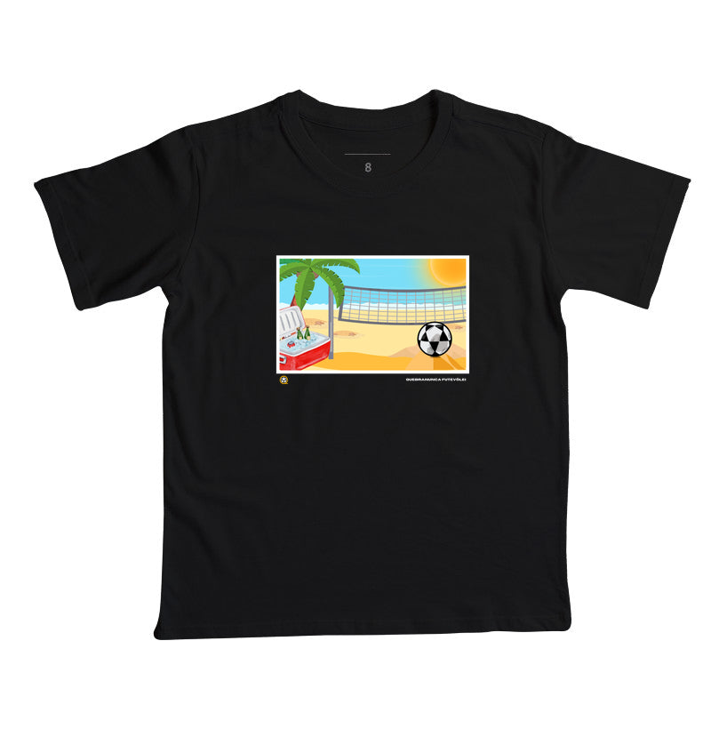 Camiseta Infantil Desenho de Futevôlei