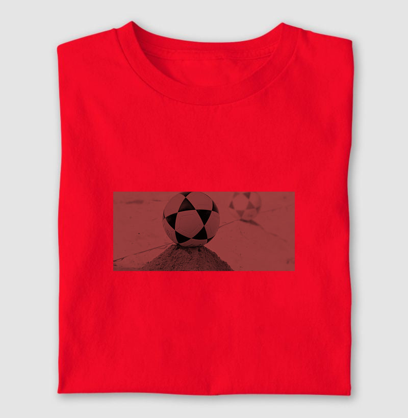 Camiseta Perspectiva de Areia Rebeca Duarte Vermelha