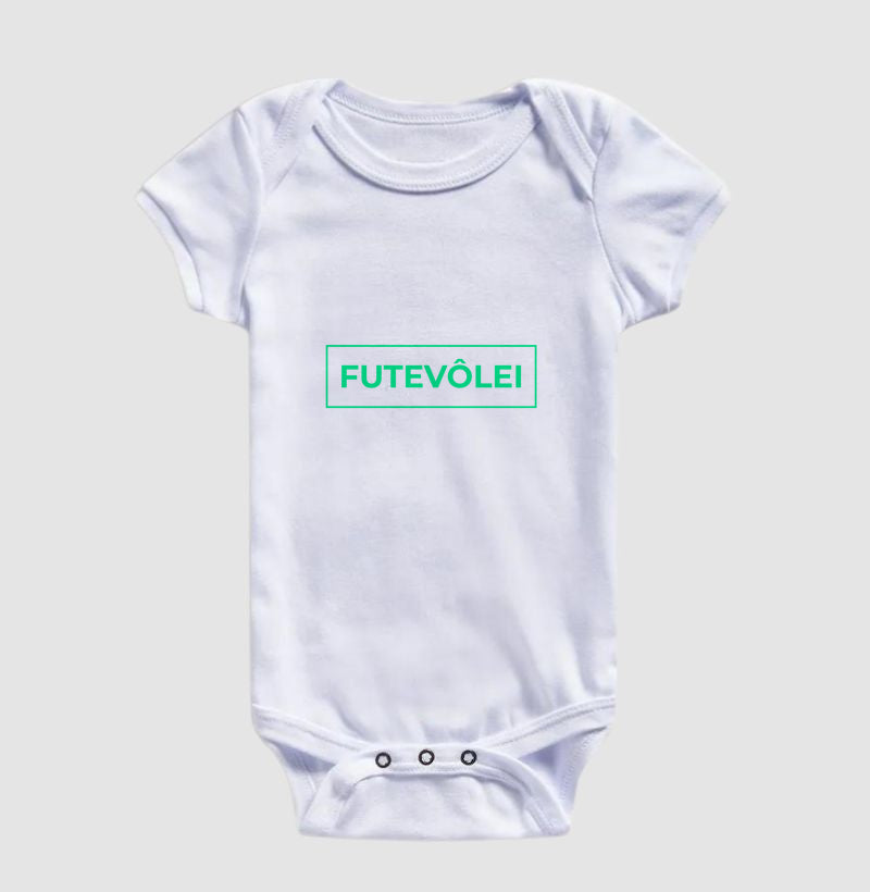 Body Infantil Futevôlei Verde Neon