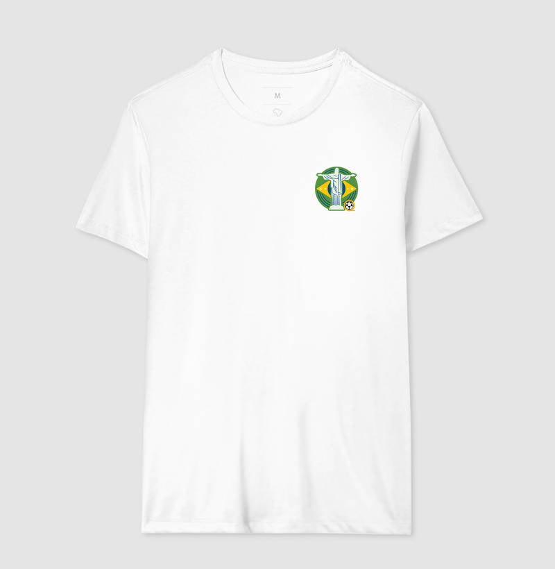 Camiseta Cristo Verde e Amarelo Futevôlei