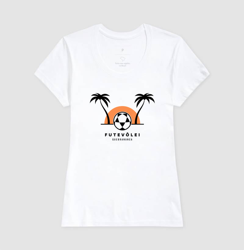 Camiseta Coqueiros, Sol e Futevôlei